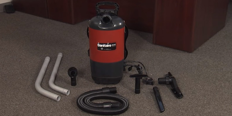 Sanitaire EURSC412B Quiet Clean Backpack Lightweight Vacuum in the use - Bestadvisor