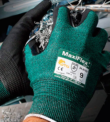 MaxiFlex (3 Pack) 34-8743 Premium Nitrile Coated Cut Resistant Work Gloves - Bestadvisor