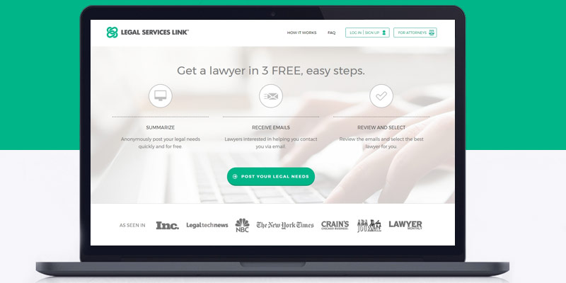 Review of Legal Services Link Get A Lawyer In 3 Easy Steps