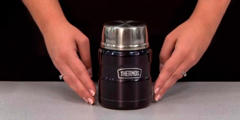Review of Thermos 16 oz Stainless King Food Jar with Folding Spoon