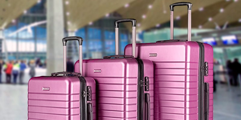 Review of LEMOONE Luggage 3 Piece Set Pink Hard Shell Suitcase Lightweight, 20", 24", 28"