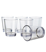 US Acrylic Bistro 15-ounce Clear Plastic Tumblers | set of 6