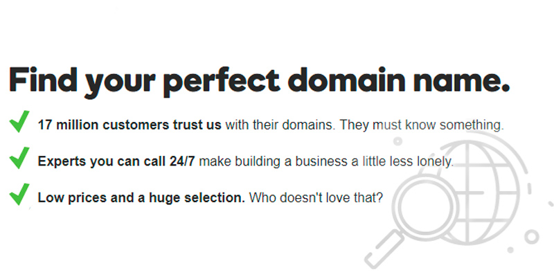 Review of GoDaddy Find your perfect domain name.