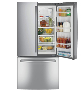 GE GNE25JSKSS 24.8 Cu. Ft. French Door Refrigerator