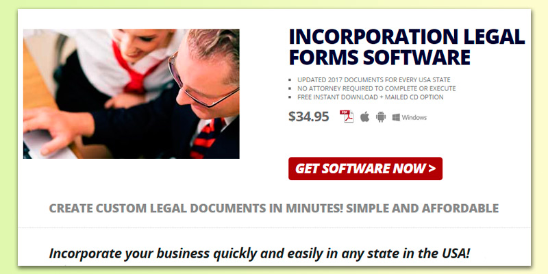Detailed review of Standard Legal Incorporation Legal Forms Software - Bestadvisor