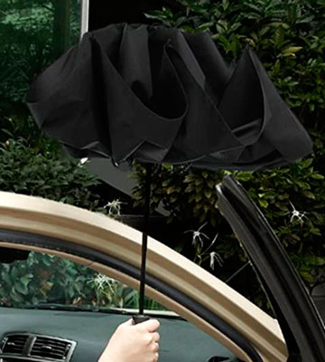 LANBRELLA Compact Folding Reverse Windproof Travel Umbrella - Bestadvisor