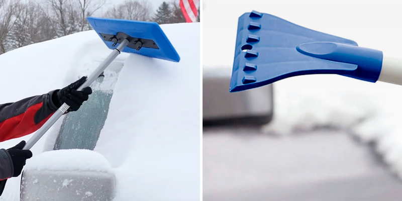 Review of Snow Joe SJBLZD Telescoping Snow Broom + Ice Scraper