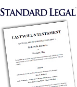 Standard Legal Last Will & Testament