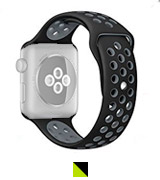 OULUOQI Soft Silicone Replacement Band for Apple Watch
