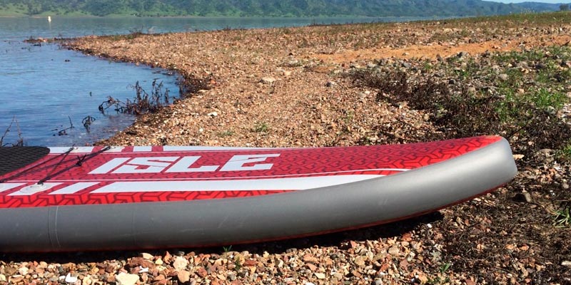 ISLE Surf and SUP Touring Inflatable Stand up Paddle Board in the use - Bestadvisor