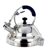 Willow & Everett 2.75 Quart Whistling Teapot with Capsule Bottom and Mirror Finish