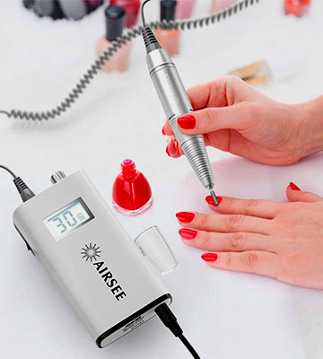 AIRSEE Rechargeable 30000RPM Electric Nail Drill Professional Portable E File Machine - Bestadvisor