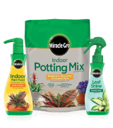 Miracle-Gro Indoor Potting Mix Indoor Plant Food & Leaf Shine