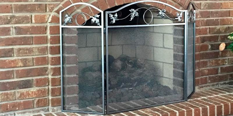 Review of Amagabeli Garden & Home S38259SK 3 Panel Pewter Wrought Iron Fireplace Screen