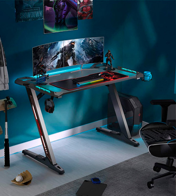 EUREKA ERGONOMIC Z1-S 44.5 inch Z Shaped PC Computer Gaming Desk - Bestadvisor