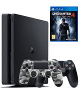 Sony PlayStation 4 Slim 500GB Uncharted 4 + Extra Controller Bundle
