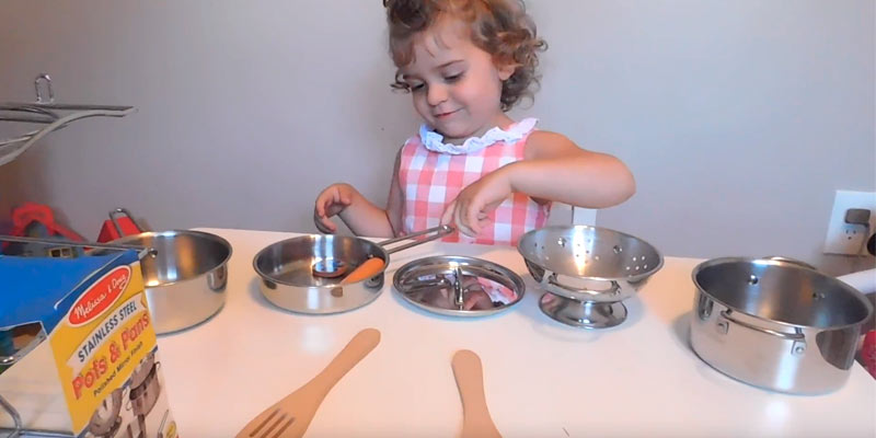 Review of Melissa & Doug Stainless Steel Pots and Pans Playset for Kids