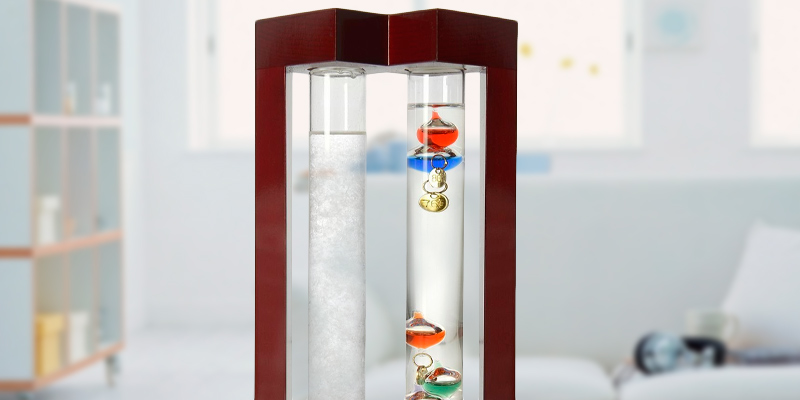 Review of Lily's Home SW997 Admiral Fitzroy's Storm Glass and Galileo Thermometer