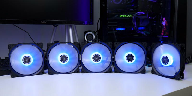 Review of upHere (C8123) 120mm RGB Case Fan (5-Pack)