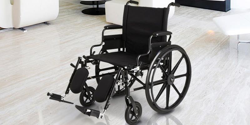 Medline MDS806575 K4 Extra-Wide Lightweight Elevating Wheelchair in the use - Bestadvisor