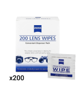 Zeiss 200 Pre-Moistened Eyeglass Cleaning Wipes