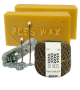 23 Bees Bees Wax Organic Candle Making Bundle Kit