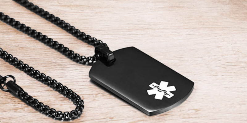 Review of JF.MED PN-YX005BB-20 Medical Alert ID Pendant,Free Engraving