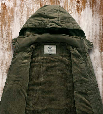 WenVen Thicken Cotton Men's Winter Parka Jacket with Removable Hood - Bestadvisor