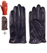 ELMA Luxury Touchscreen Italian Nappa Leather Men's Dress Gloves