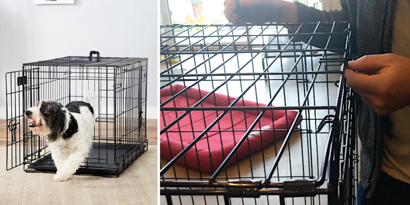Review of AmazonBasics Folding Metal Dog or Pet Crate Kennel with Tray
