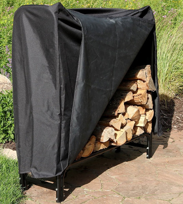 Sunnydaze Decor 4-Foot Firewood Log Rack with Cover - Bestadvisor