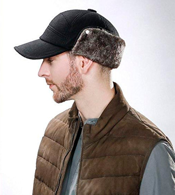 SIGGI Winter Wool Baseball Cap Earflap Fitted Hat - Bestadvisor