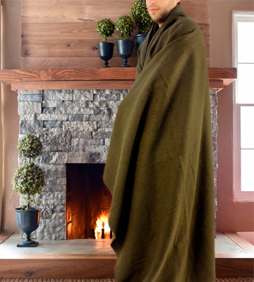 Ever Ready First Aid Fire Retardent Blanket Olive Drab Green Warm Wool - Bestadvisor