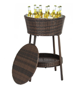 Best Choice Products Wicker Patio Cooler with Tray