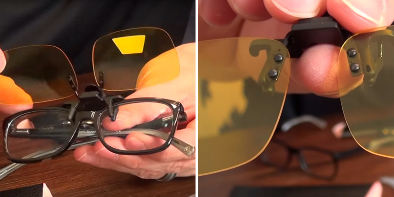 Review of Fish Man Anti-Glare Driving Polarized Clip-on Sunglasses Glasses for Prescription Glasses