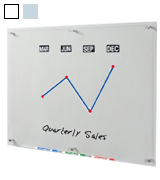 Audio-Visual Direct GB90120-NC Clear Glass Dry-Erase Board 48x36 Inches