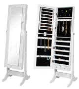 Best Choice Products SKY 1459 Mirrored Jewelry Cabinet Armoire with Stand