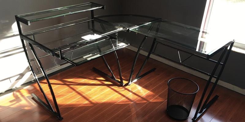 Review of Z-Line Belaire Glass L-Shaped Computer Desk