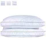 puredown Downproof King Set of 2 Natural Goose Down Feather Pillows