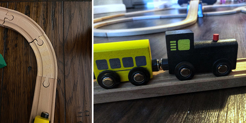 Tiny Land WT0001 Wooden Train Set for Toddler in the use - Bestadvisor
