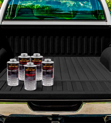 Custom Shop Custom Coat Black 0.875 Gallon Urethane Spray-On Truck Bed Liner Kit - Bestadvisor