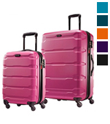 Samsonite Omni PC 2 Piece Set Pink of 20 and 28 Spinner Suitcase