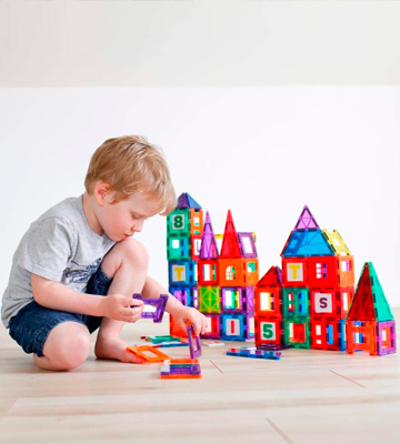 Playmags 3D Magnetic Blocks for Kids Set of 100 Blocks to Learn Shapes - Bestadvisor