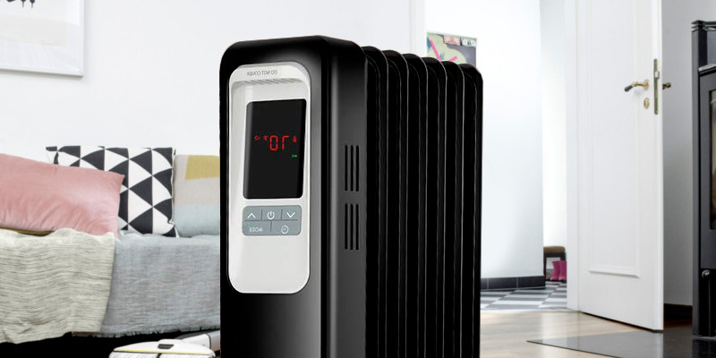 Aireplus Space Heater 1500W Oil Filled Radiator Electric Heater in the use - Bestadvisor