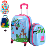 Goplus Deer & Birds Luggage Set