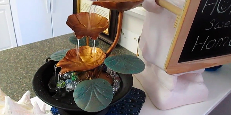 Review of Bits and Pieces COMINHKPR76530 Water Lily Tabletop Fountain