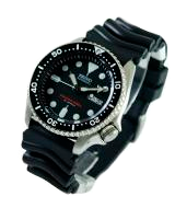 Seiko SKX007K Men's Automatic Analogue Watch with Rubber Strap