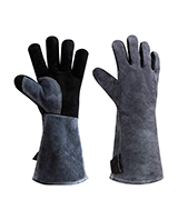 OZERO Leather Heat Resistant Grill BBQ Gloves
