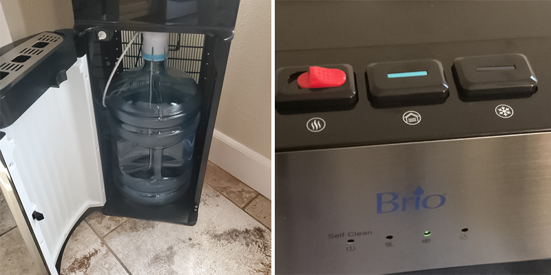 Brio CLBL520SC Self Cleaning Bottom Loading Water Cooler in the use - Bestadvisor