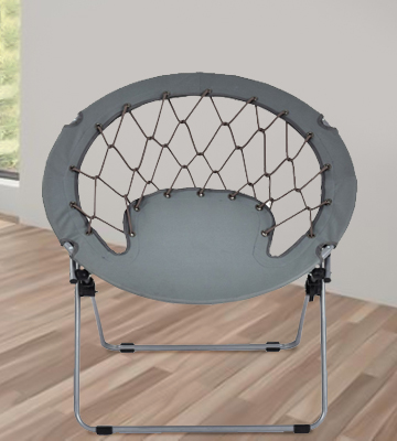 Giantex HW53054GR Folding Round Bungee Chair - Bestadvisor